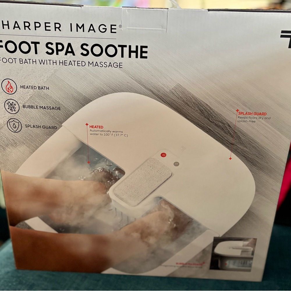 Sharper Image Heated Foot Spa - White